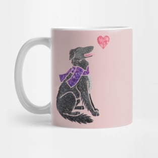 Borzoi watercolour Mug